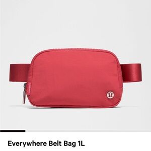 NWT Lululemon Everywhere Belt Bag 1L Desert Red